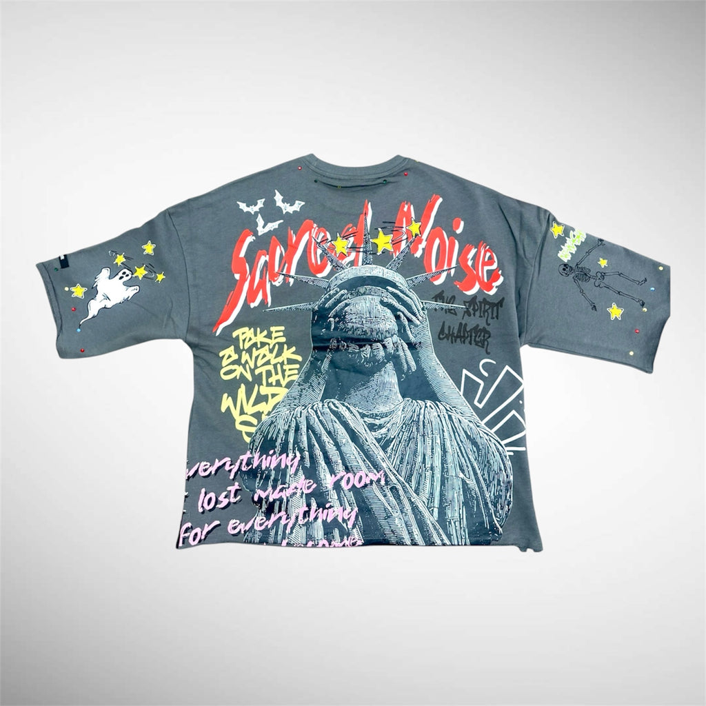 T Shirt Oversize “Statue Vision” – Algodón Premium