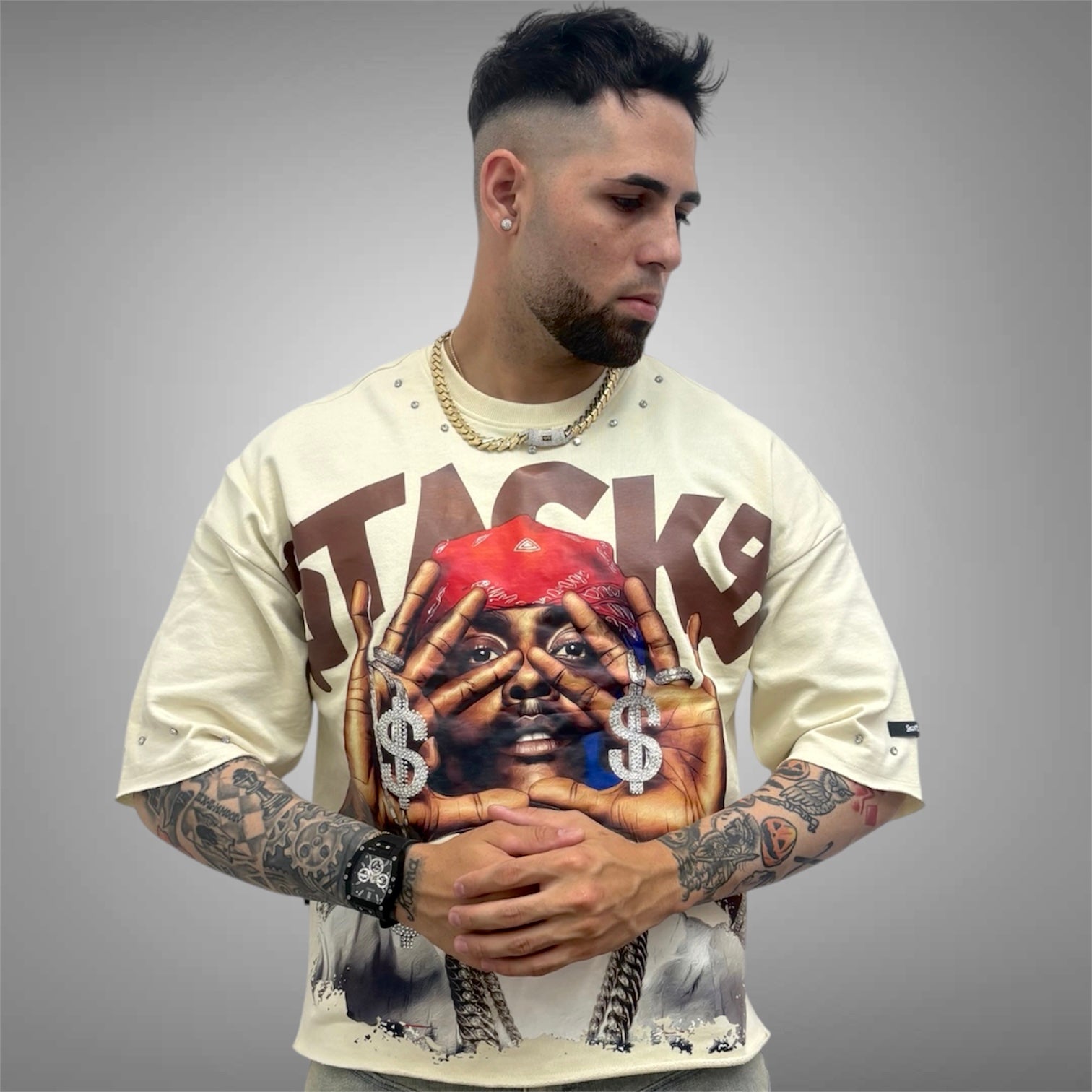 Cream Money Graphic Tee