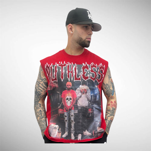 T Shirt Oversize Sin Mangas “Ruthless” – Algodón Premium