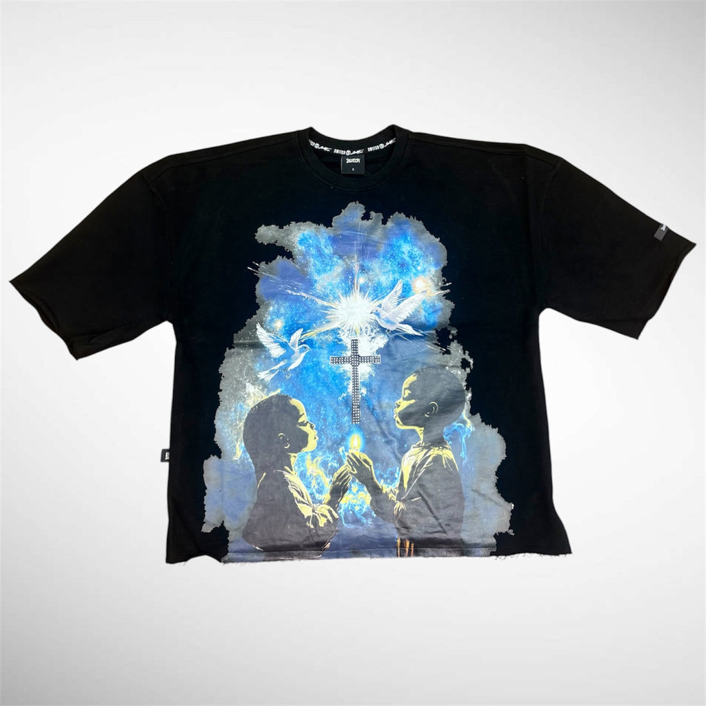 Faith Cross Oversized Tee