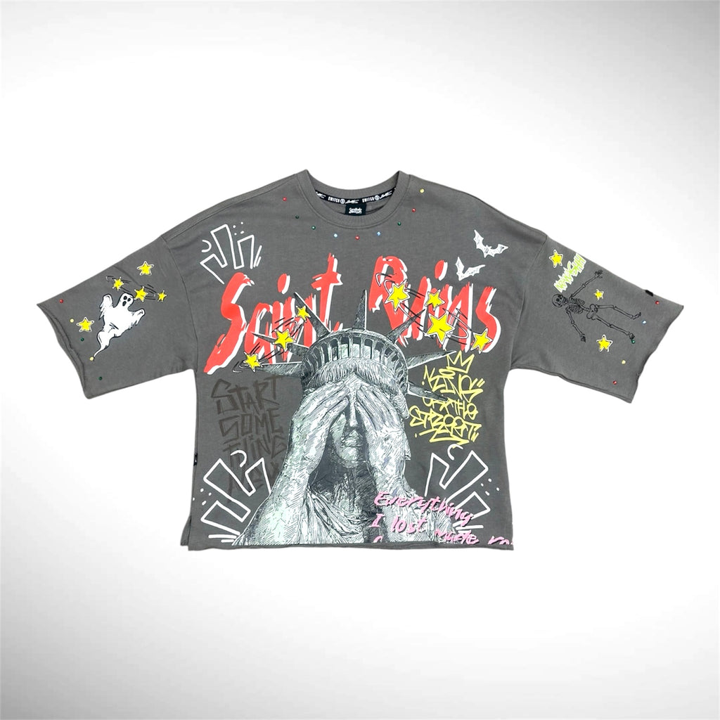 T Shirt Oversize “Statue Vision” – Algodón Premium