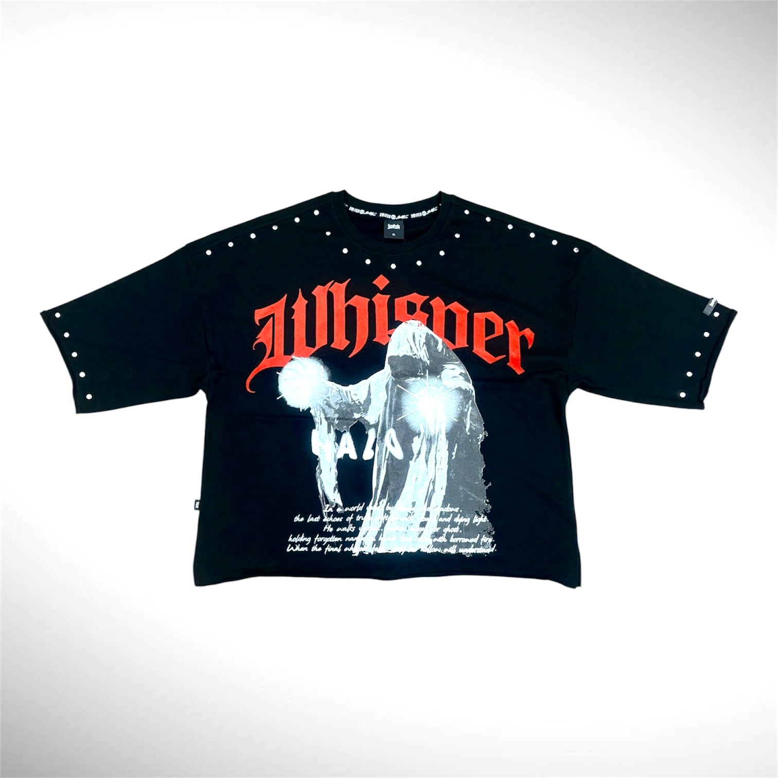 T Shirt Oversize Hollow Hope Negra