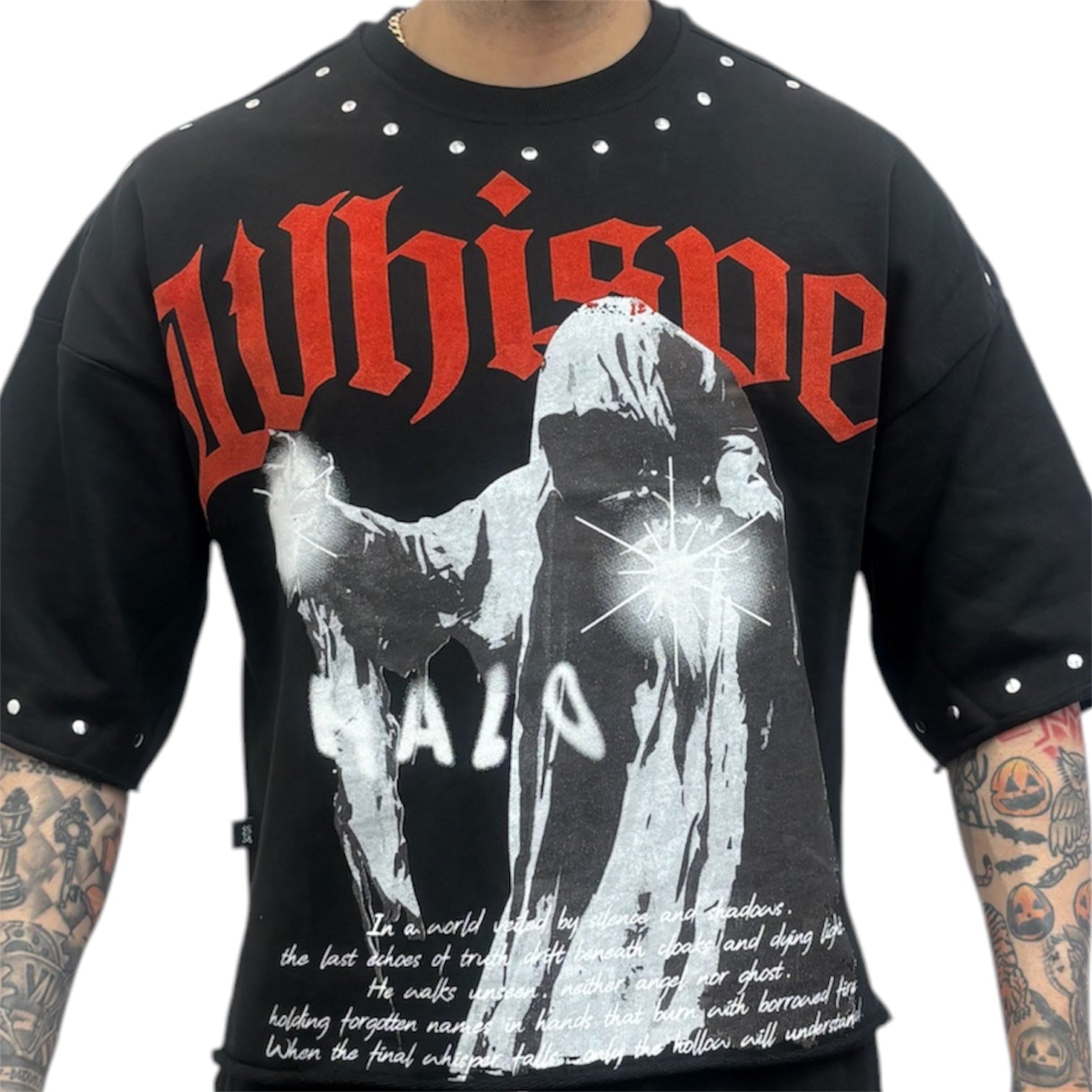 T Shirt Oversize Hollow Hope Negra