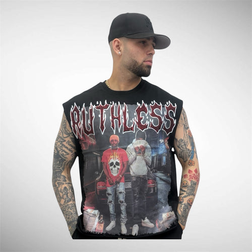 T Shirt Oversize Sin Mangas “Ruthless” – Algodón Premium