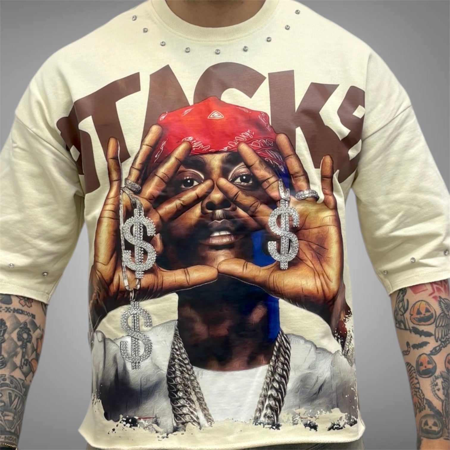 Cream Money Graphic Tee