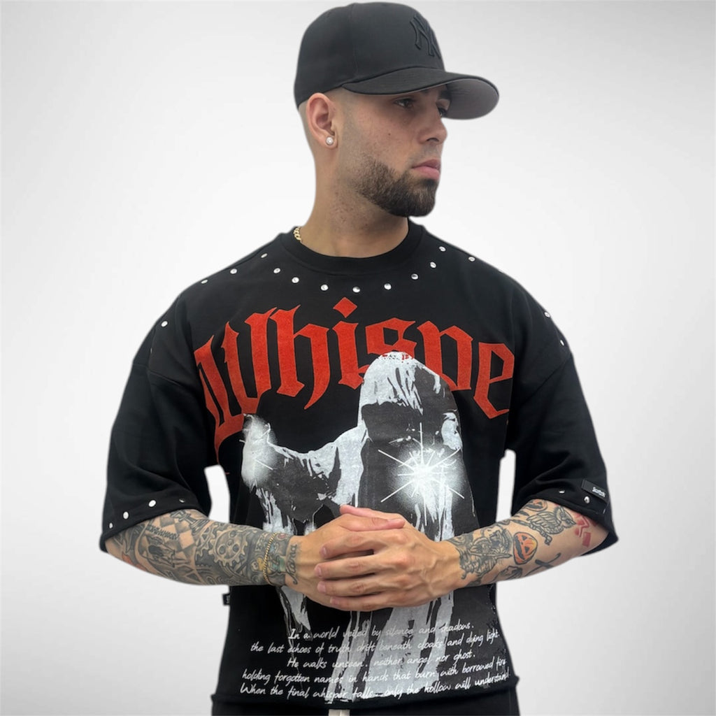 T Shirt Oversize Hollow Hope Negra