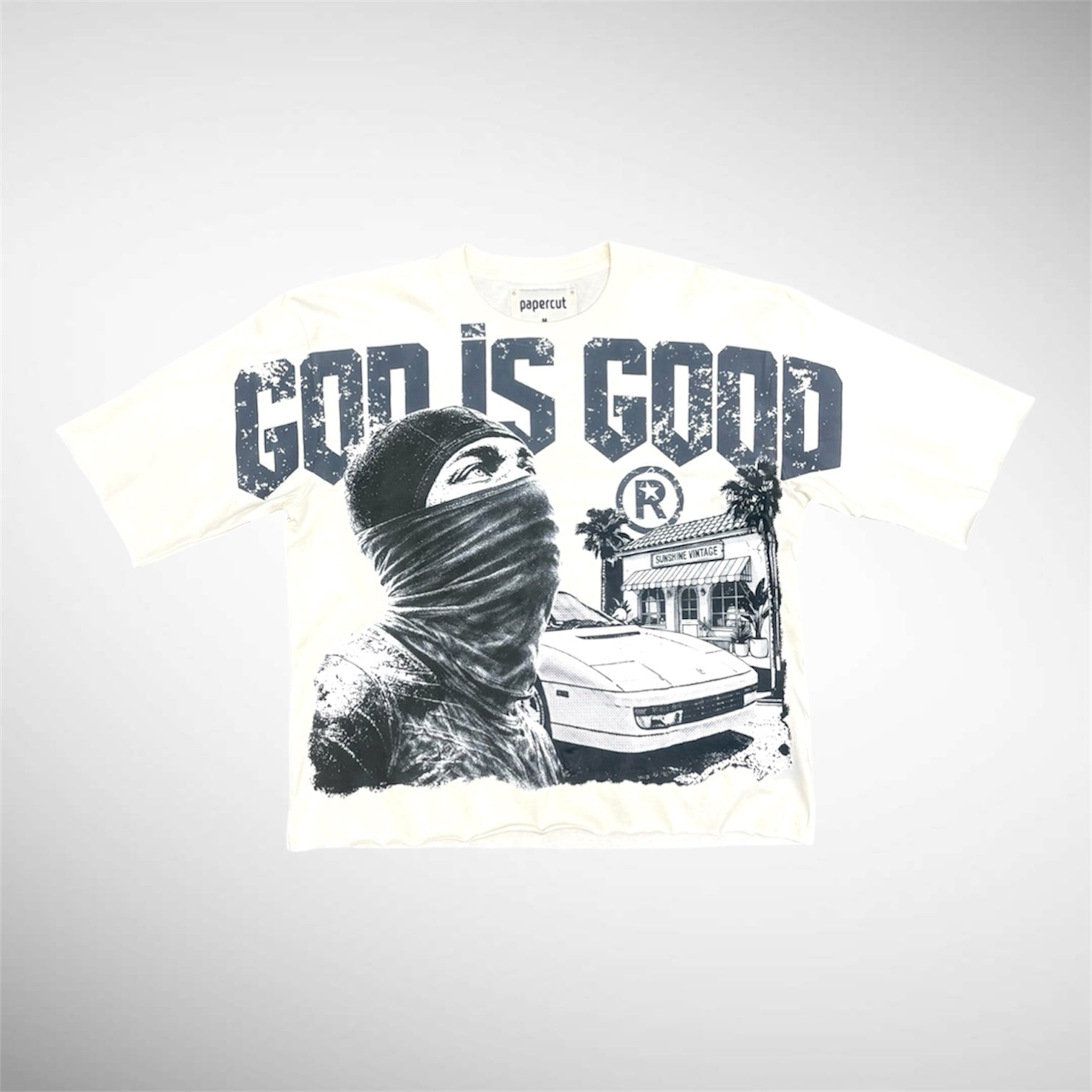 T SHIRT Oversize “God Is Good” – Algodón Premium