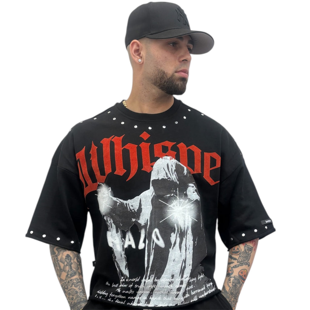 T Shirt Oversize Hollow Hope Negra